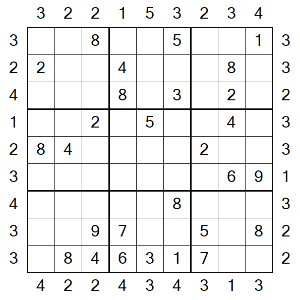 Skyscraper Sudoku - Medium