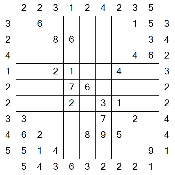 Skyscraper Sudoku - Medium