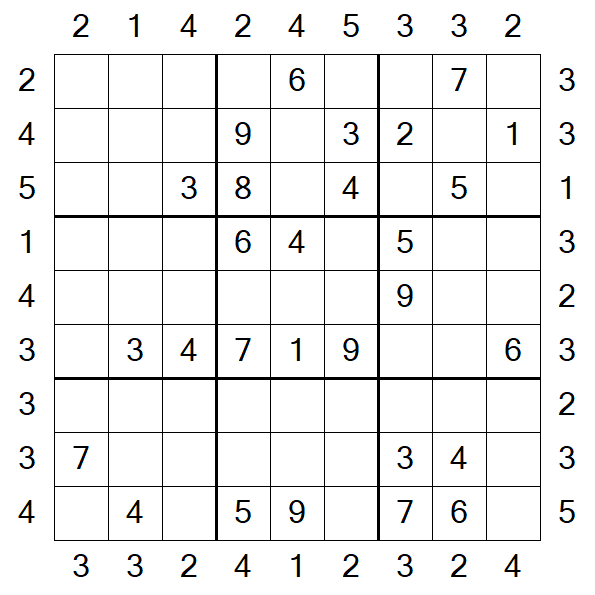 Skyscraper Sudoku - Médio