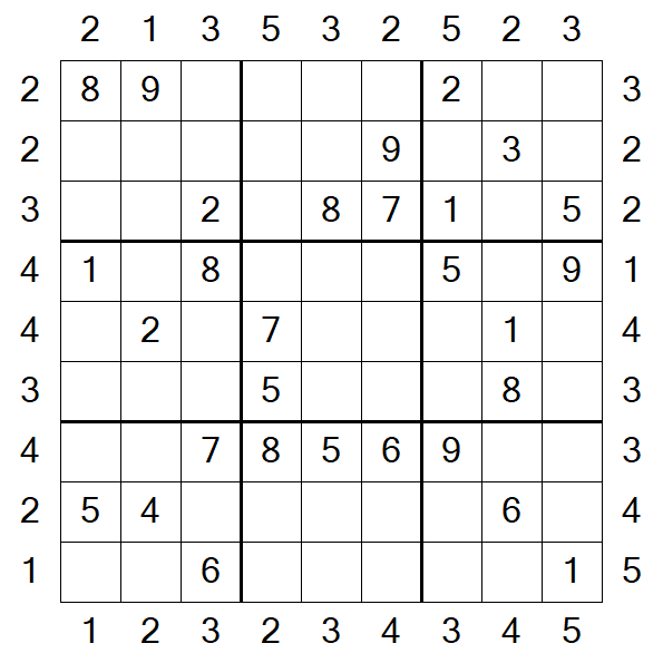 Skyscraper Sudoku - Médio