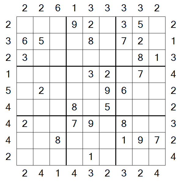 Skyscraper Sudoku - Moyen
