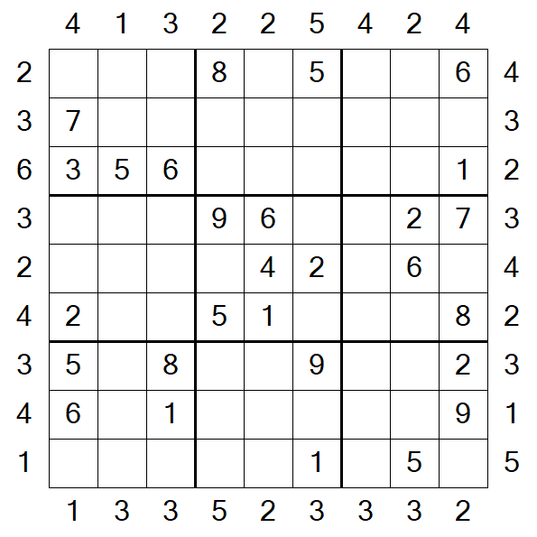 Skyscraper Sudoku - Moyen
