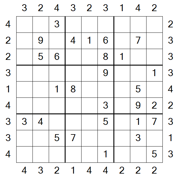 Skyscraper Sudoku - Moyen