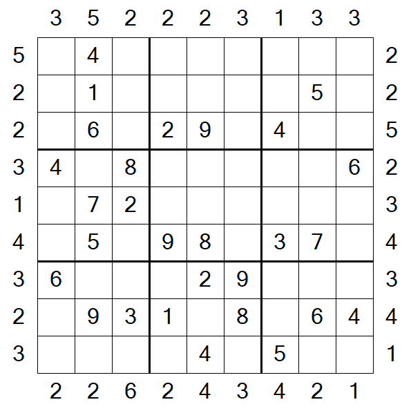 Skyscraper Sudoku - Moyen