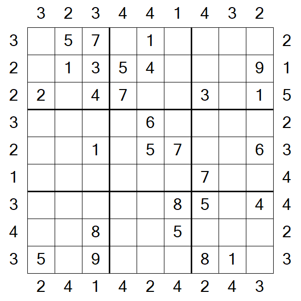 Skyscraper Sudoku - Moyen