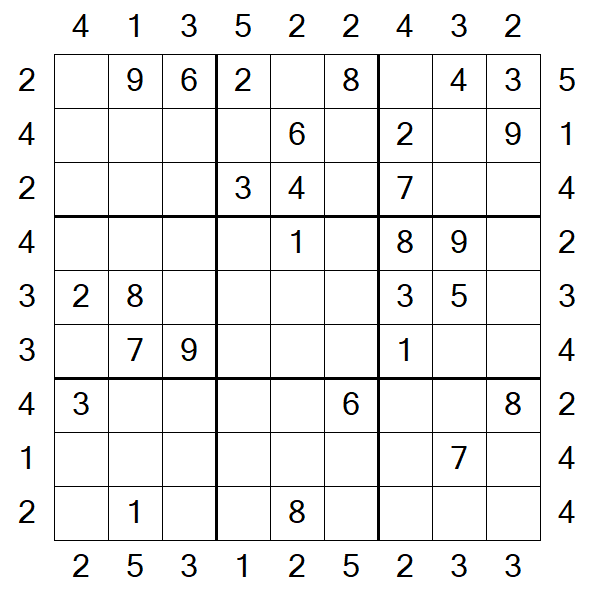 Skyscraper Sudoku - Moyen