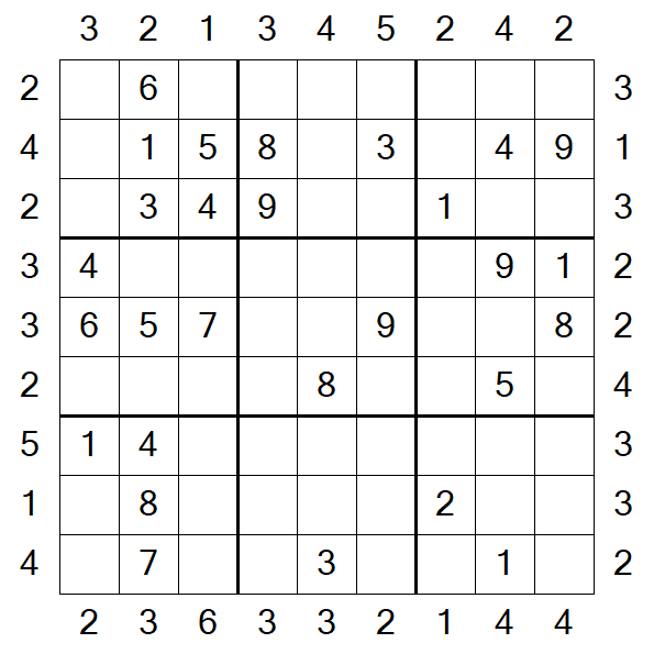 Skyscraper Sudoku - Moyen