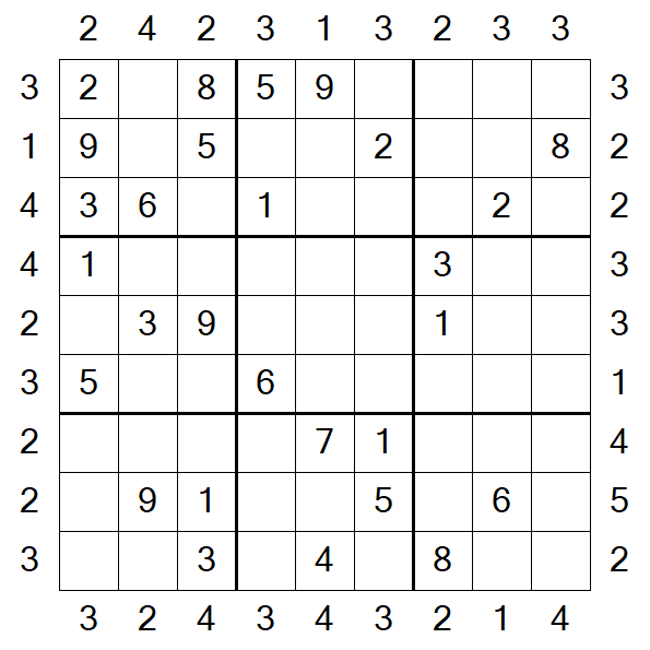 Skyscraper Sudoku - Medium