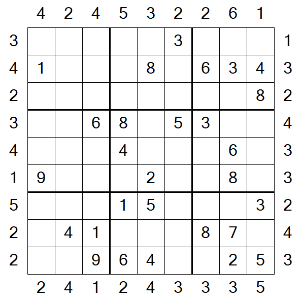 Skyscraper Sudoku - Moyen