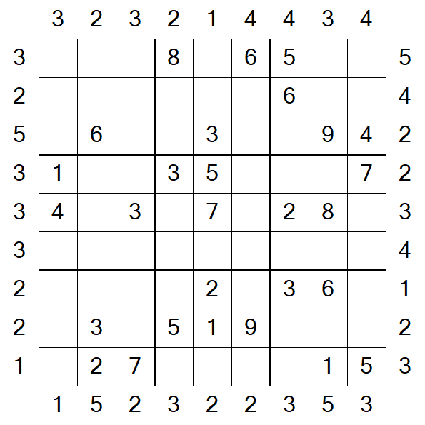 Skyscraper Sudoku - Moyen