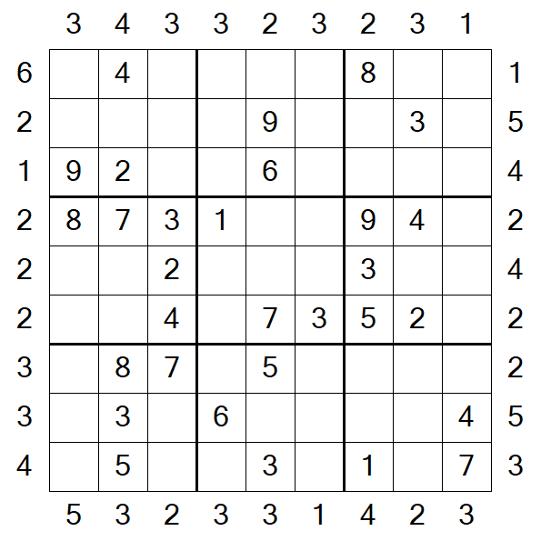Skyscraper Sudoku - Moyen