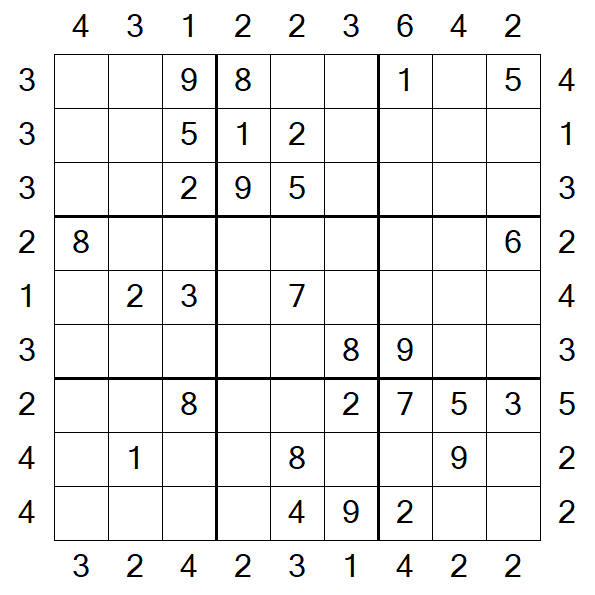 Skyscraper Sudoku - Moyen