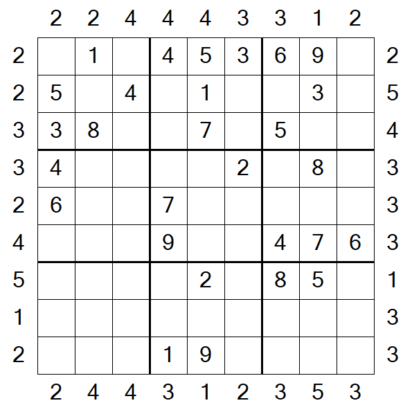 Skyscraper Sudoku - Moyen