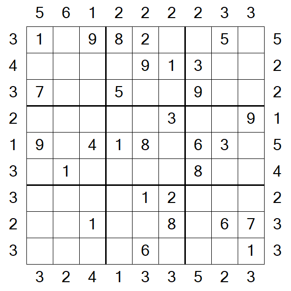 Skyscraper Sudoku - Moyen