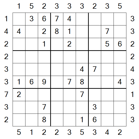 Skyscraper Sudoku - Moyen