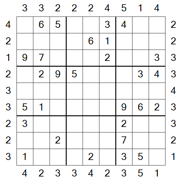 Skyscraper Sudoku - Moyen
