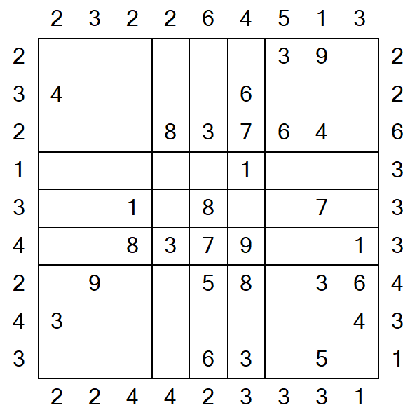 Skyscraper Sudoku - Moyen