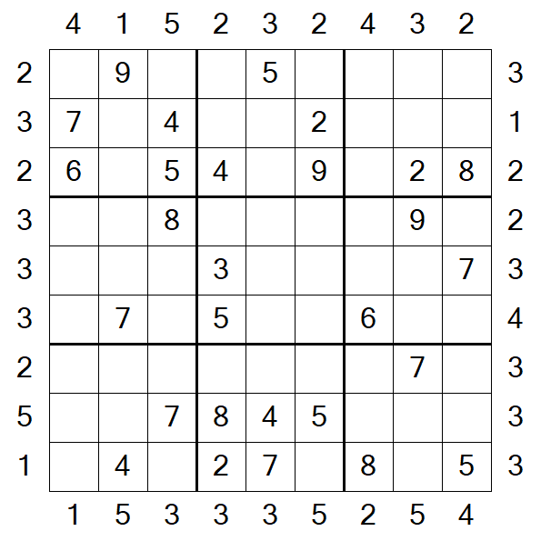 Skyscraper Sudoku - Moyen