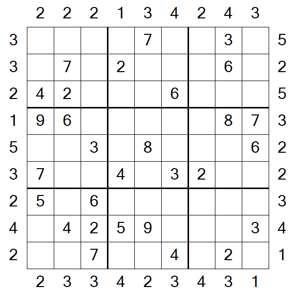 Skyscraper Sudoku - Medium