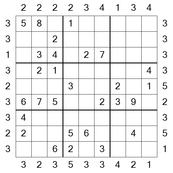 Skyscraper Sudoku - Medio