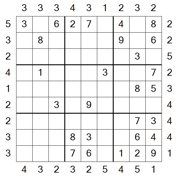 Skyscraper Sudoku - Medio