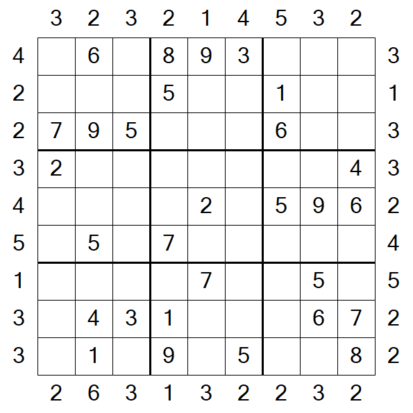 Skyscraper Sudoku - Mittel