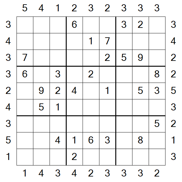 Skyscraper Sudoku - Moyen