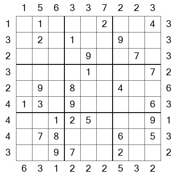 Skyscraper Sudoku - Moyen