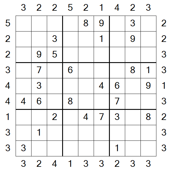 Skyscraper Sudoku - Moyen