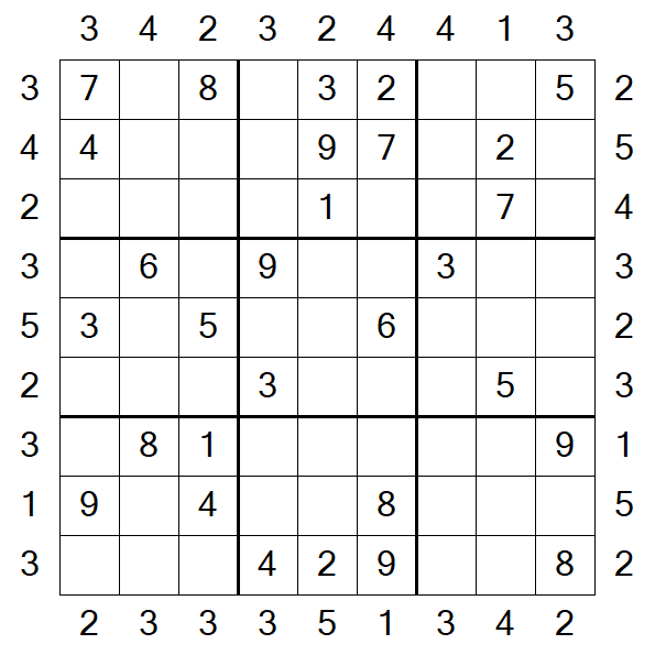 Skyscraper Sudoku - Moyen