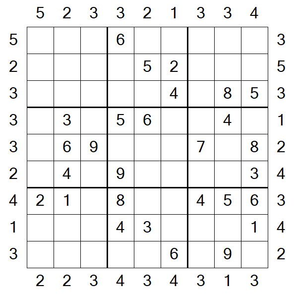 Skyscraper Sudoku - Moyen