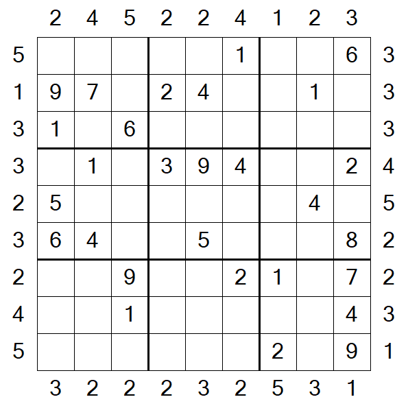 Skyscraper Sudoku - Moyen