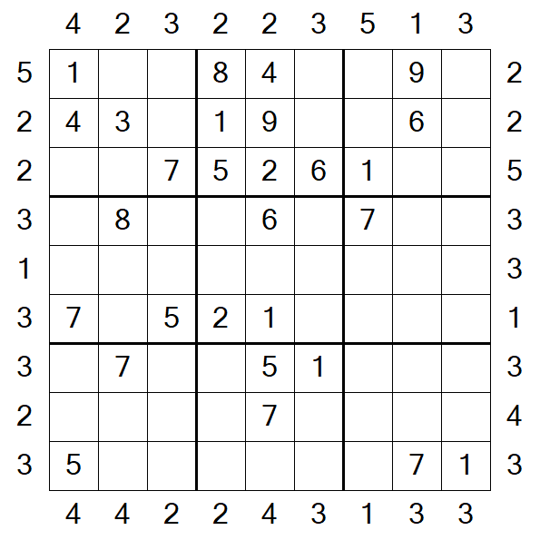 Skyscraper Sudoku - Moyen