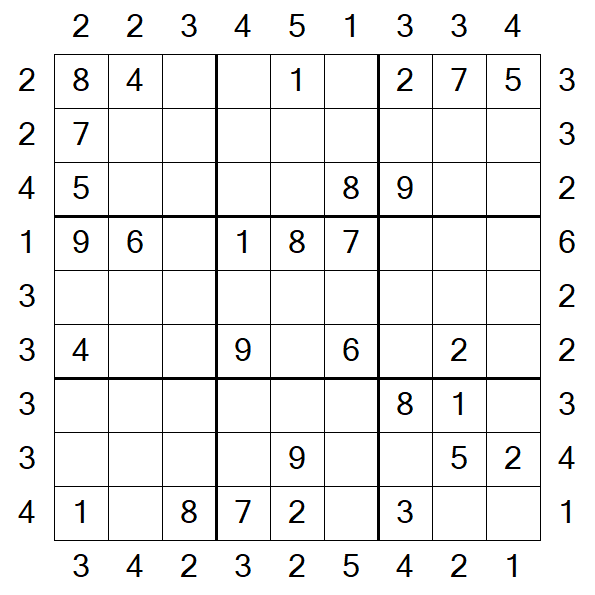 Skyscraper Sudoku - Moyen