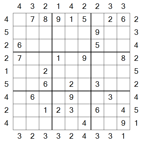 Skyscraper Sudoku - Moyen