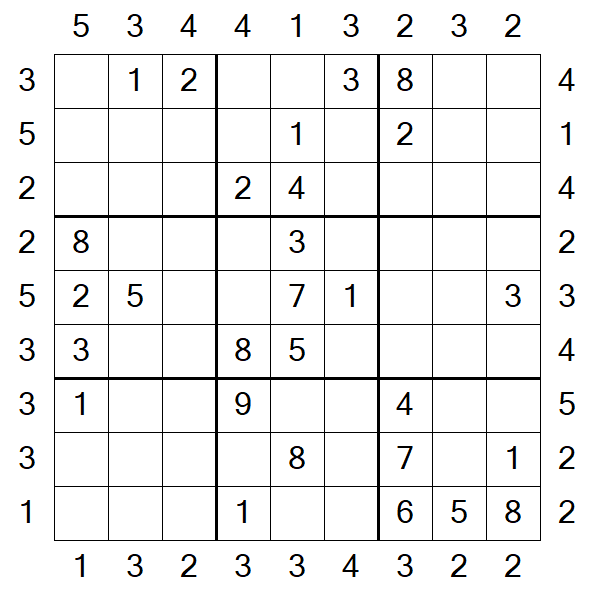 Skyscraper Sudoku - Moyen