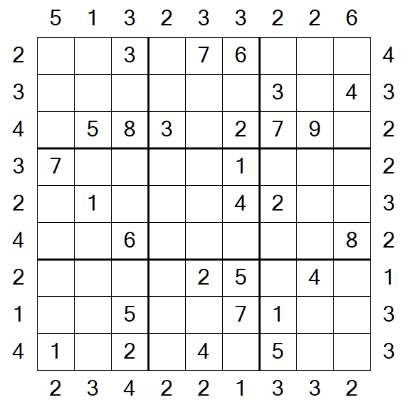 Skyscraper Sudoku - Moyen