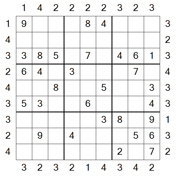 Skyscraper Sudoku - Moyen