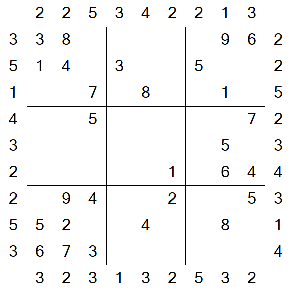 Skyscraper Sudoku - Moyen