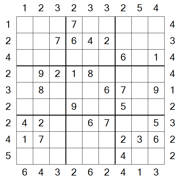 Skyscraper Sudoku - Moyen