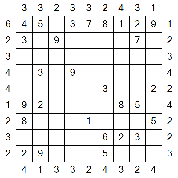 Skyscraper Sudoku - Moyen