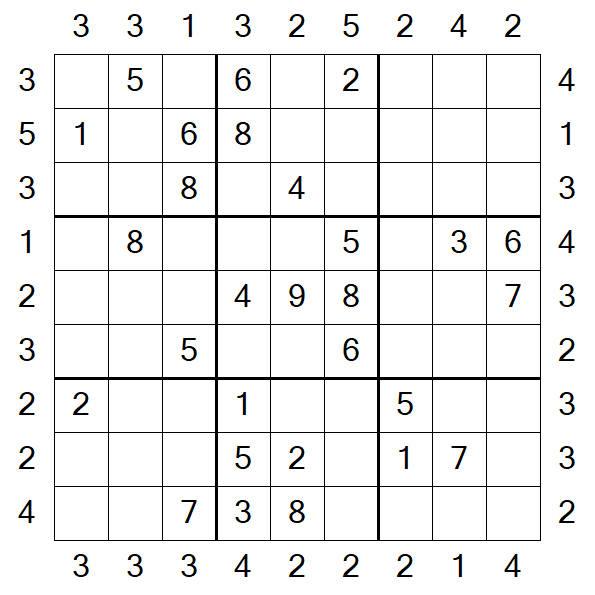Skyscraper Sudoku - Moyen