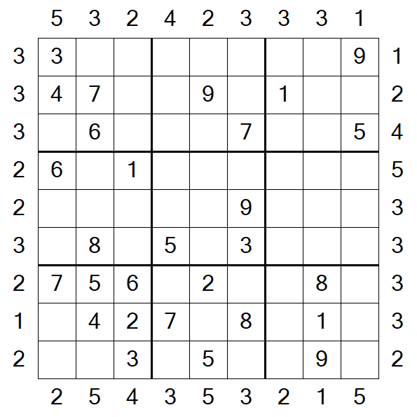 Skyscraper Sudoku - Moyen
