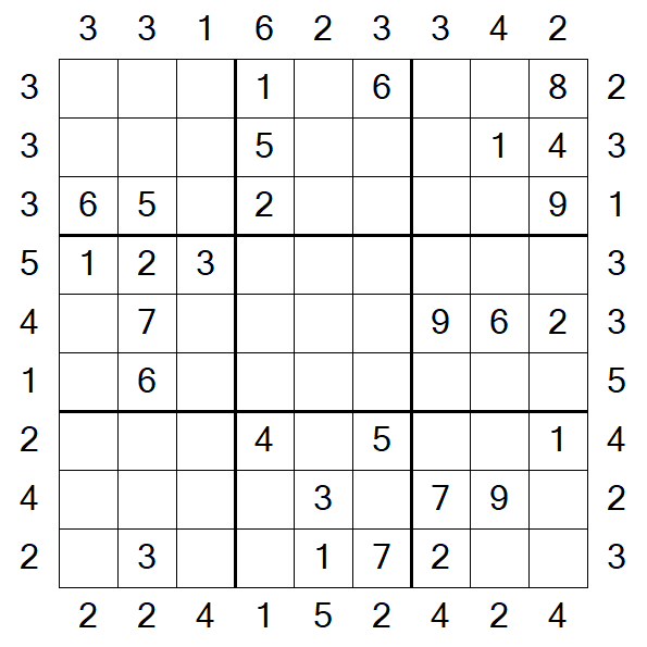 Skyscraper Sudoku - Moyen
