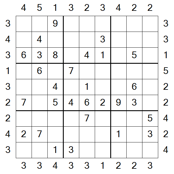 Skyscraper Sudoku - Moyen