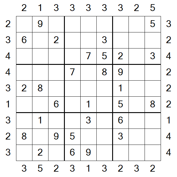 Skyscraper Sudoku - Moyen