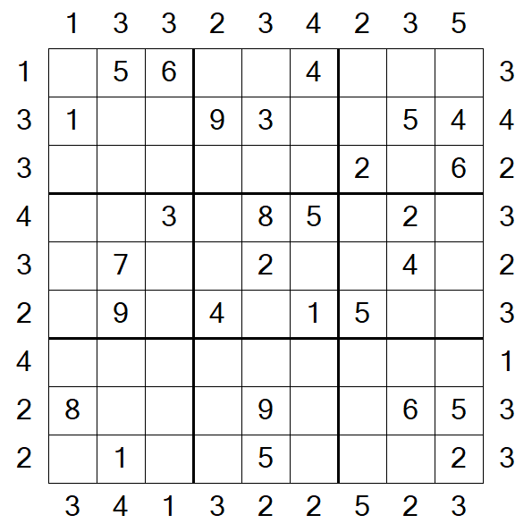 Skyscraper Sudoku - Moyen
