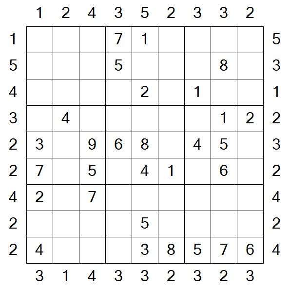 Skyscraper Sudoku - Moyen