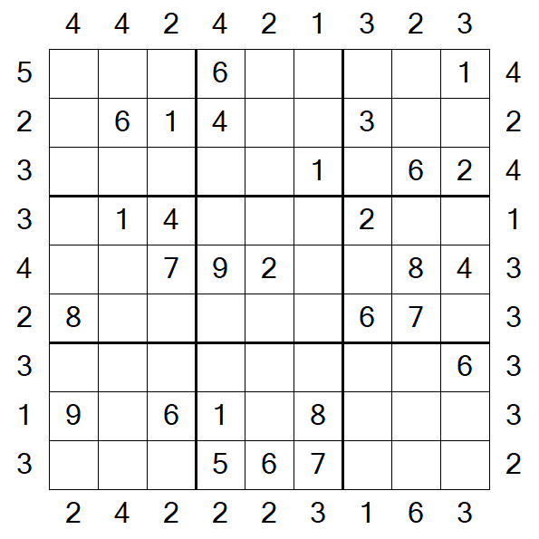 Skyscraper Sudoku - Moyen