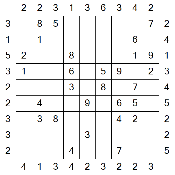 Skyscraper Sudoku - Moyen